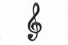 Embroidered Music Note Patch Gold