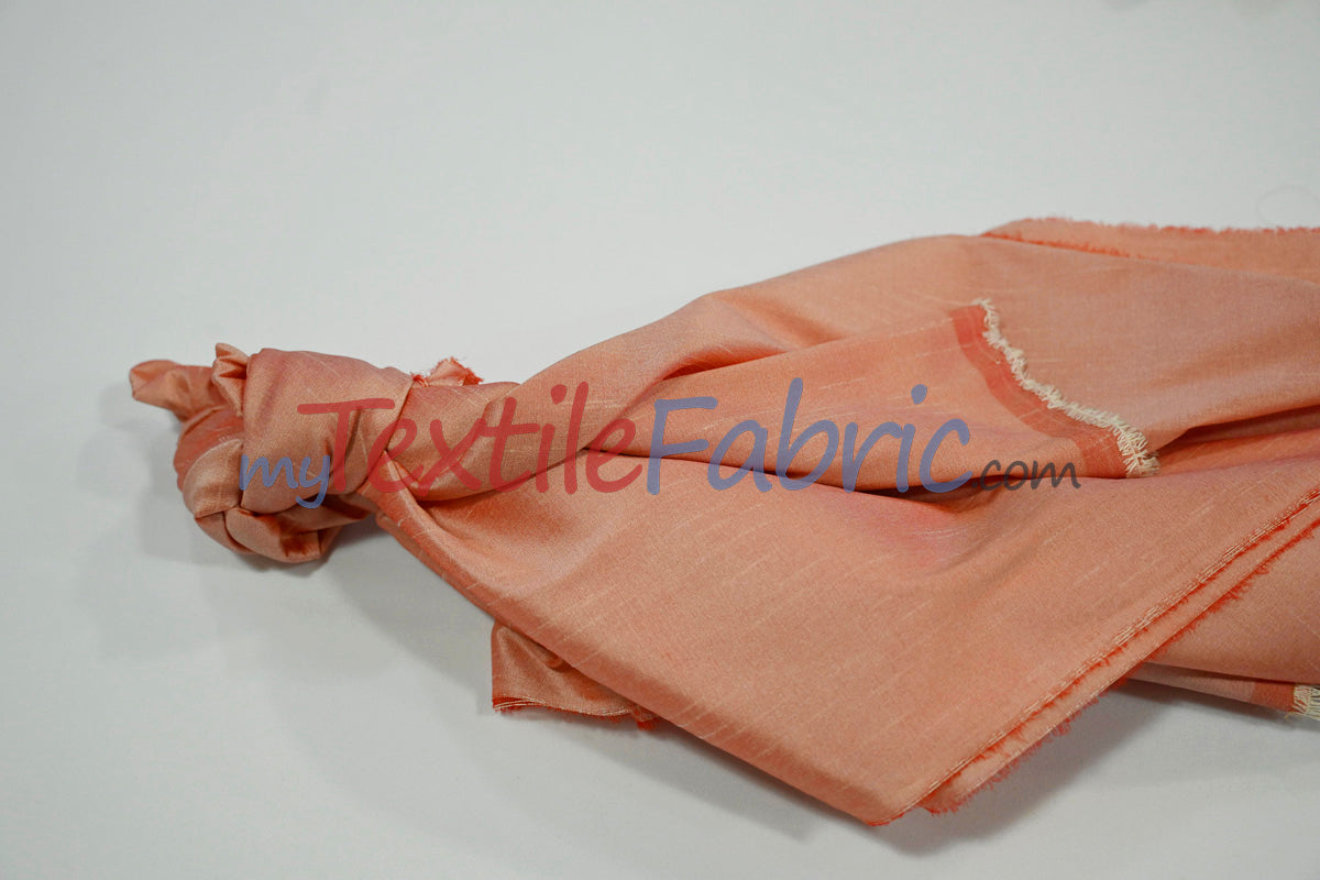 Faux Silk Polyester Dupioni Fabric - Solid Texture, 54" Width, Multiple Colors (Yards, Bolts, Sample Swatch)