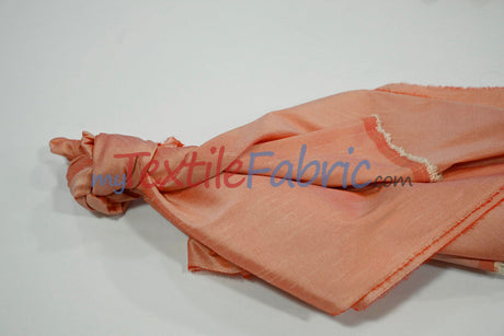 Faux Silk Polyester Dupioni Fabric - Solid Texture, 54" Width, Multiple Colors (Yards, Bolts, Sample Swatch)