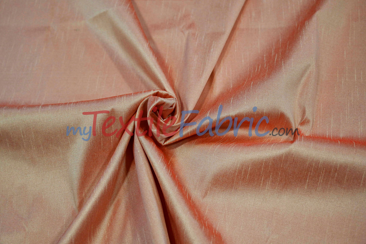 Faux Silk Polyester Dupioni Fabric - Solid Texture, 54" Width, Multiple Colors (Yards, Bolts, Sample Swatch)