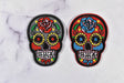 Embroidered Sugar Skull Iron-On Patch