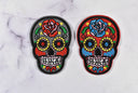 Embroidered Sugar Skull Iron-On Patch