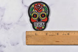 Embroidered Sugar Skull Iron-On Patch