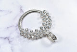 Rhinestone Connector Circular Vintage Silver 4.5in