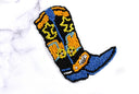 Beaded Cowboy Boot Applique