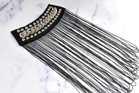 Chain Tassel Epaulettes Gold Shoulder