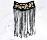 Chain Tassel Epaulettes Gold Shoulder