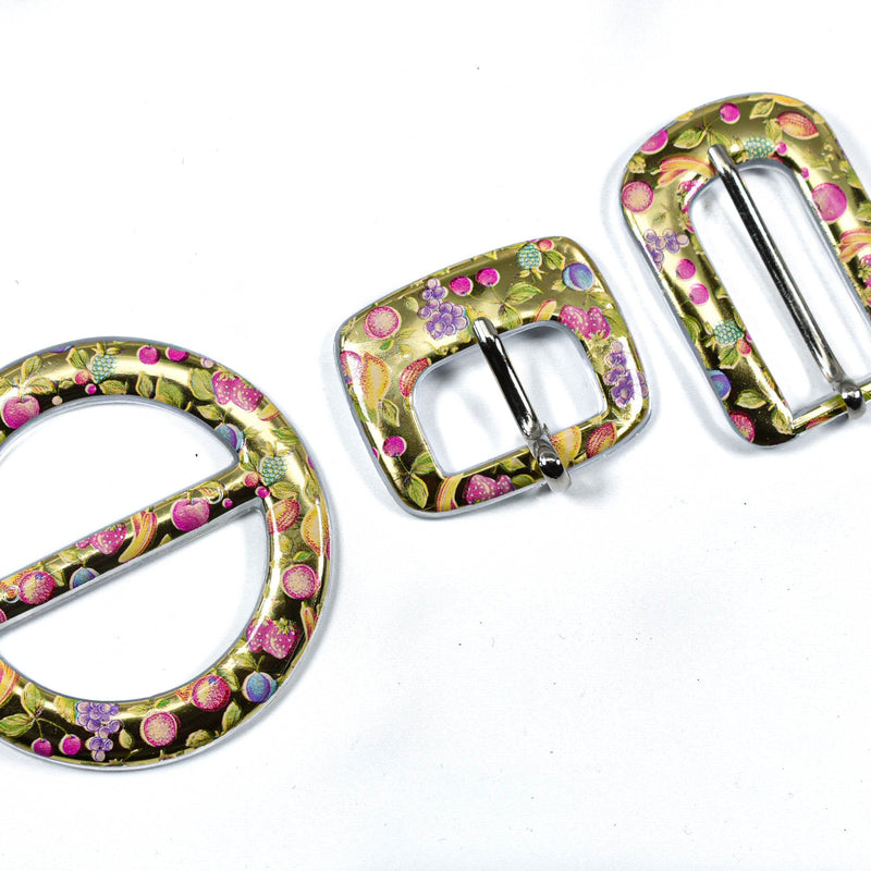 Gold Floral Belt Buckle