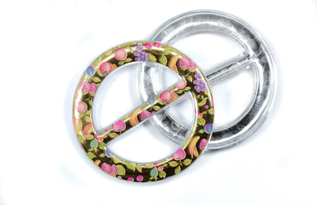 Gold Floral Belt Buckle