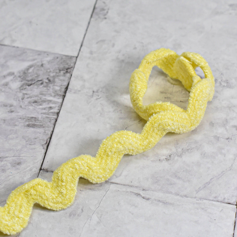 Rick Rack Trim Puffy Yellow 0.63"