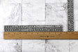 Rhinestone Trim Applique Clear Gunmetal 10.5in