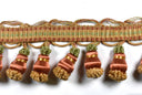 Tassel Fringe Trim Beaded Gold