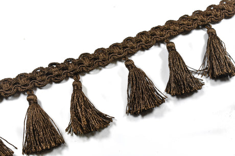 Tassel Trim Embroidered Fringe