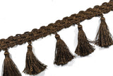 Tassel Trim Embroidered Fringe