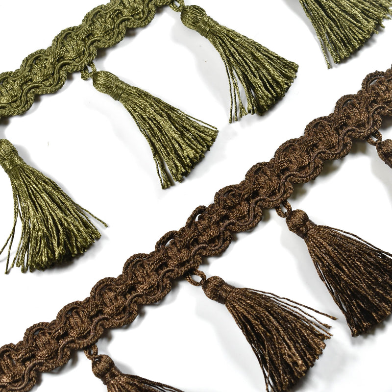 Tassel Trim Embroidered Fringe