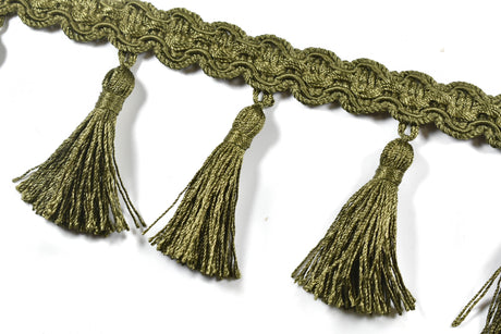 Tassel Trim Embroidered Fringe