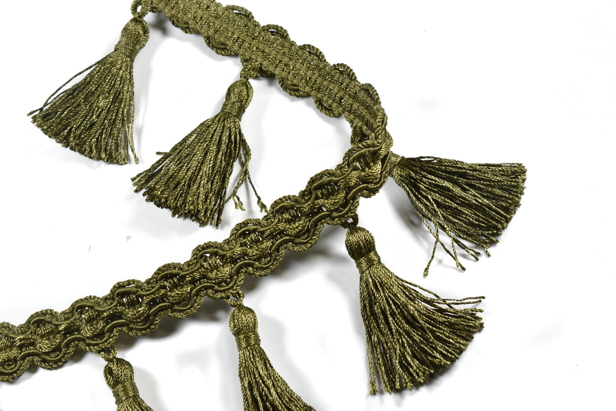 Tassel Trim Embroidered Fringe