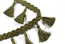 Tassel Trim Embroidered Fringe