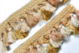 Tassel Trim Tri-Color Embroidered 3"