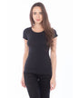 Lucky And Blessed Life 2632 Cotton Spandex Fabric - Black, Fitted Round Neck (1 Piece)