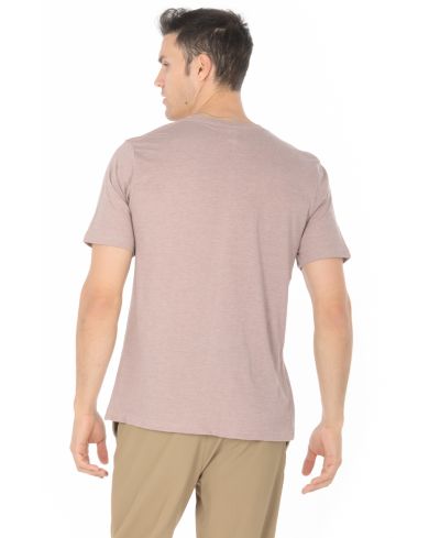 Lucky Blessed Life 3142P Polyester Cotton Fabric - Heather Deep Mauve, Sublimation T-Shirt, 4.2 Oz, Side Seam, Ribbed Neck (1 Unit)