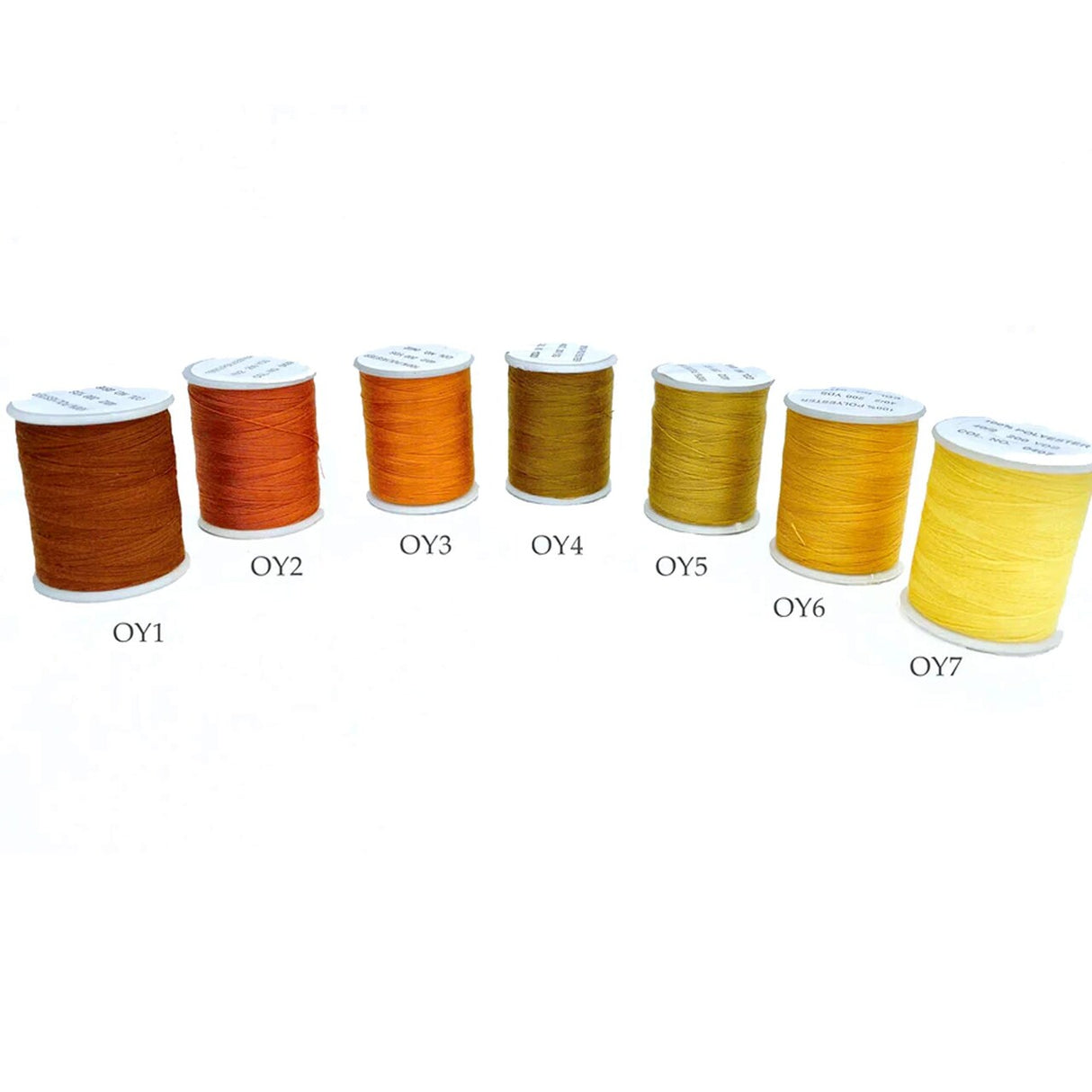 200 Yards Orange or Yellow Sewing Thread 100 Percent Polyester Small Spool