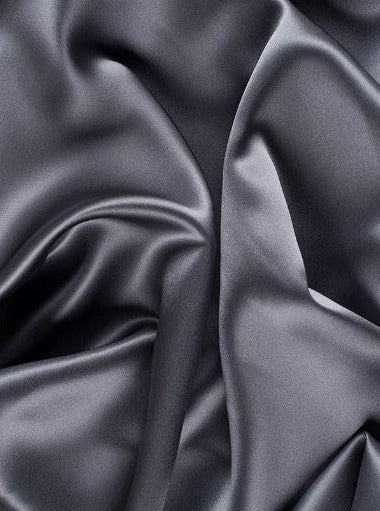 Stretch Satin Dark Silver