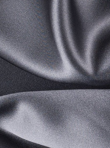 Stretch Satin Dark Silver