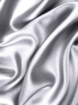 Stretch Satin Silver