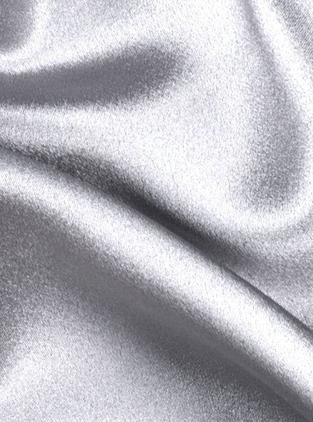 Stretch Satin Silver