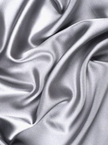 Stretch Satin Silver