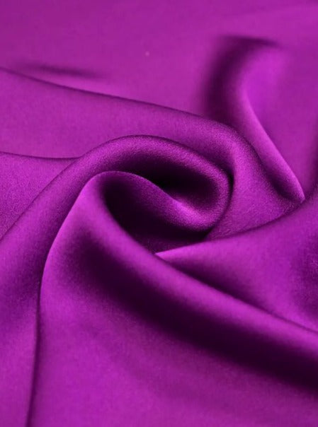 Magenta Stretch Satin