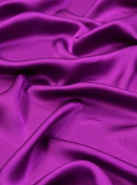 Magenta Stretch Satin