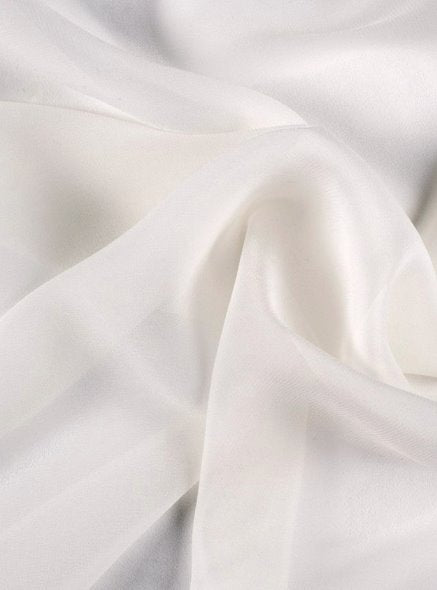 Sheer Polyester Chiffon Off White