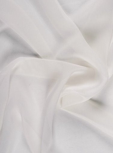 Sheer Polyester Chiffon Off White