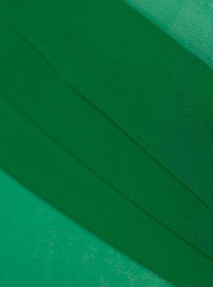 Kelly Green Chiffon