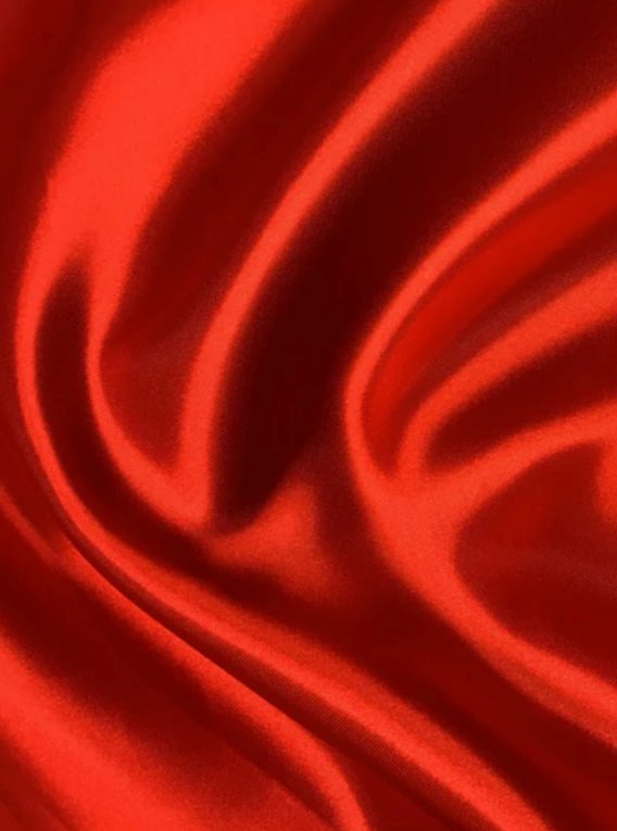 Red Duchesse Satin