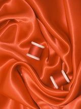 Orange Stretch Satin