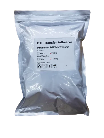 DTF Transfer Adhesive Powder Fabric - White, 1000G (1 Pack)