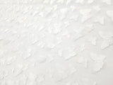 1 Yard White 3D Butterfly Embroidered Mesh Tulle Fabric for Dress Costume Decor 54 Wide