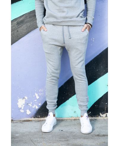 Lucky Blessed Life 601 Cotton Polyester Joggers - Heather Grey, Unisex Sponge Fleece, Lightweight (1 Piece)