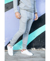 Lucky Blessed Life 601 Cotton Polyester Joggers - Heather Grey, Unisex Sponge Fleece, Lightweight (1 Piece)