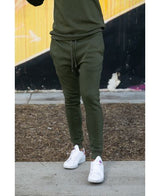 Lucky Blessed Life 601 Joggers Cotton Polyester Fleece Joggers - Olive, Unisex, Lightweight (1 Piece)