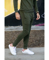 Lucky Blessed Life 601 Joggers Cotton Polyester Fleece Joggers - Olive, Unisex, Lightweight (1 Piece)