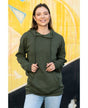 Lucky Blessed Life 401 Cotton Polyester Hoodie Fabric - Olive, Unisex Sponge Fleece, 250 Gsm (1 Unit)