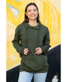 Lucky Blessed Life 401 Cotton Polyester Hoodie Fabric - Olive, Unisex Sponge Fleece, 250 Gsm (1 Unit)