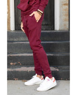 Lucky Blessed Life 601 Cotton Polyester Joggers - Maroon, Unisex Sponge Fleece, Lightweight (1 Piece)
