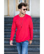 Lucky & Blessed Life 501 Cotton Polyester Sweatshirt - Red, Unisex Sponge Fleece, 250 Gsm (1 Piece)