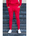 Lucky Blessed Life 601 Cotton Polyester Joggers - Red, Unisex Sponge Fleece, Lightweight (1 Piece)