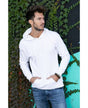Lucky Blessed Life 401 Cotton Polyester Hoodie Fabric - White, Unisex Sponge Fleece, 250 GSM (1 Piece)